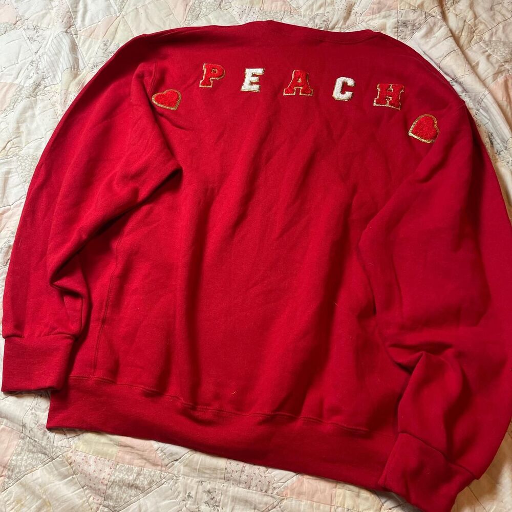 Russell Athletic Hello Kitty Patchwork Red Valent… - image 7